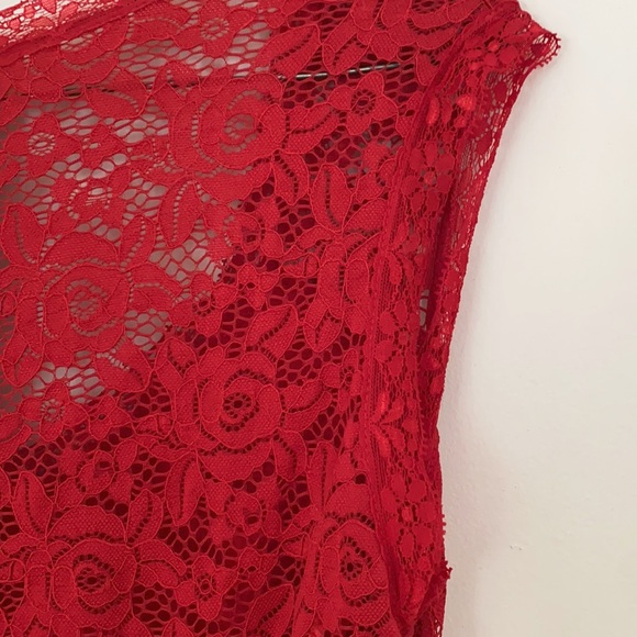 Miusol Floor Length Red Dress - Picture 7 of 7